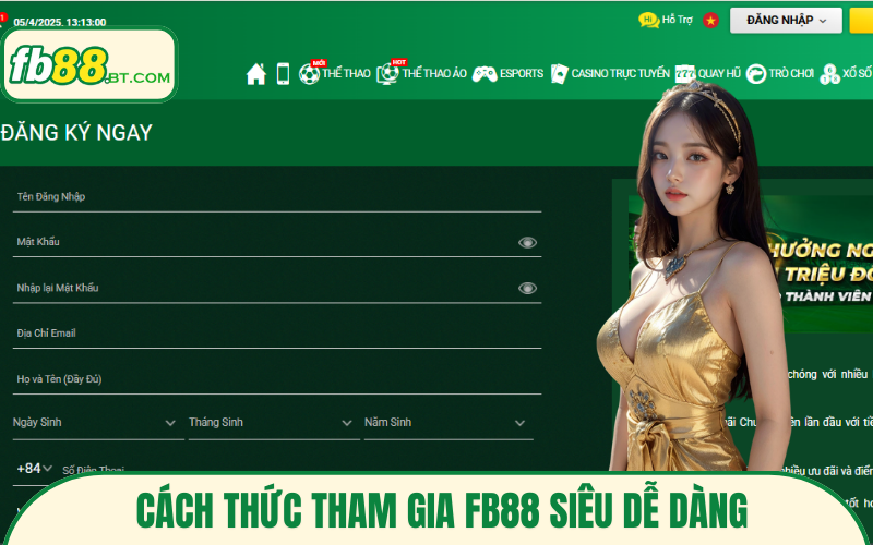Cách thức tham gia Fb88 siêu dễ dàng